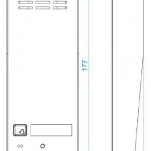 wymiary_aco_1 ACO FAM-P-1NPACC NT panel natynkowy 1-lokator czytnik breloków